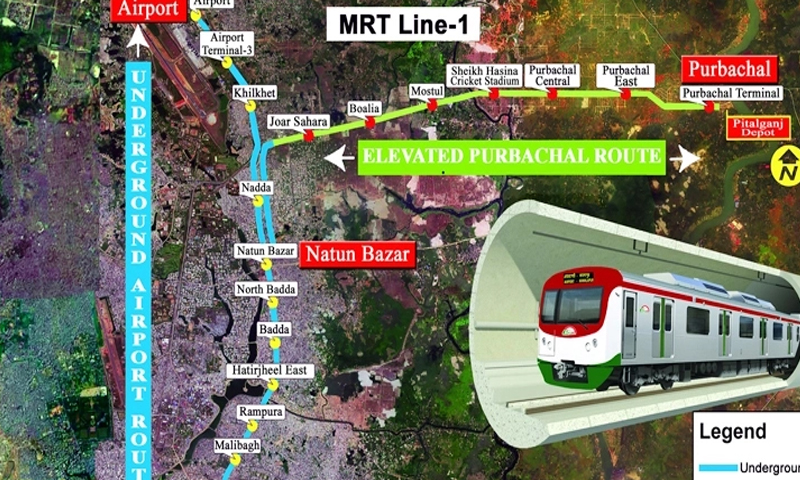 দেশের প্রথম পাতাল রেলের কাজ উদ্বোধন ২ ফেব্রুয়ারি