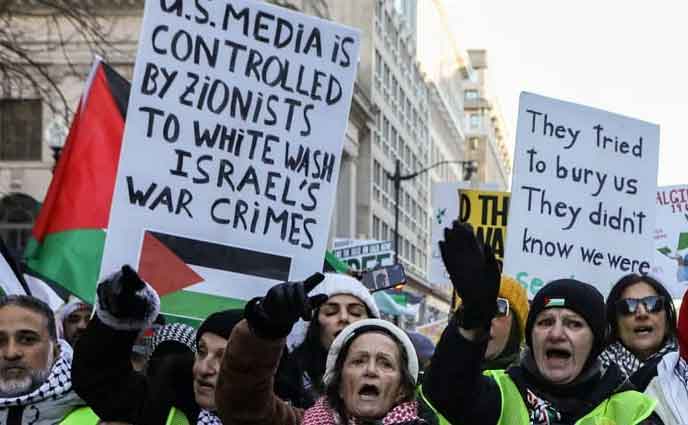 গাজায় যুদ্ধবিরতি দাবির বিক্ষোভে রাশিয়ার যোগসাজশের অভিযোগ, তদন্ত চান পেলোসি