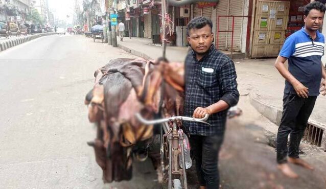 কাঁচা চামড়ার দাম কিছুটা বাড়লেও খুশি নন মৌসুমি ব্যবসায়ীরা