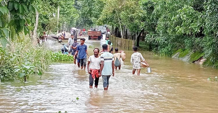 সুনামগঞ্জ জেলা শহরের সঙ্গে তাহিরপুরের যোগাযোগ বিচ্ছিন্ন