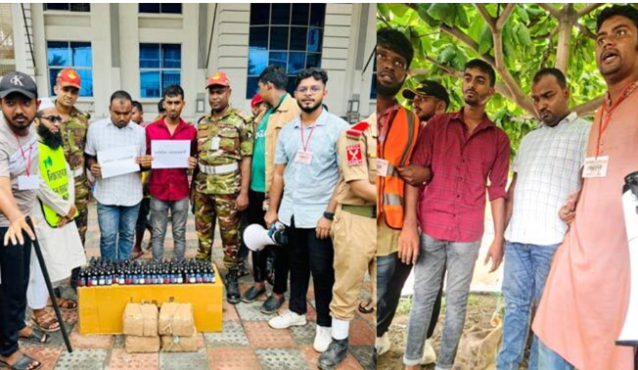 মহাসড়কে ধাওয়া করে ২ মাদক কারবারিকে আটক করলো ছাত্ররা