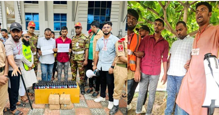 মহাসড়কে ধাওয়া করে ২ মাদক কারবারিকে আটক করলো ছাত্ররা