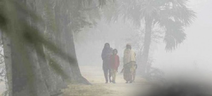 ঘন কুয়াশার সঙ্গে ঠান্ডা বাতাসে তীব্র হচ্ছে শীত