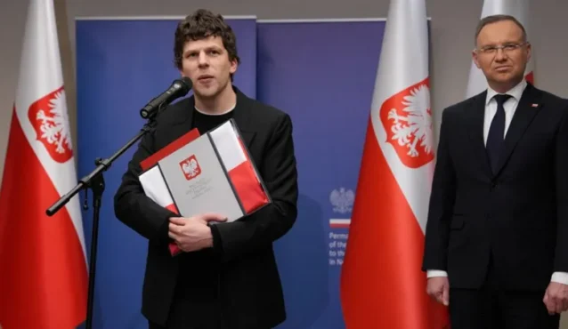 US actor Jesse Eisenberg gets Polish citizenship