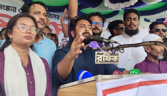 মুজিববাদের রাজনীতি বাংলাদেশে চলতে দেওয়া হবে না: নাহিদ