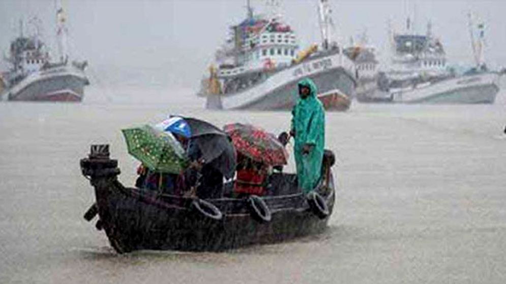 নদীবন্দরে ১ নম্বর সতর্ক সংকেত