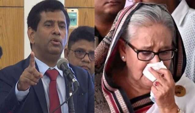 হাজার হাজার দেশপ্রেমিকের হত্যার নির্দেশদাতা ছিলেন হাসিনা: চিফ প্রসিকিউটর