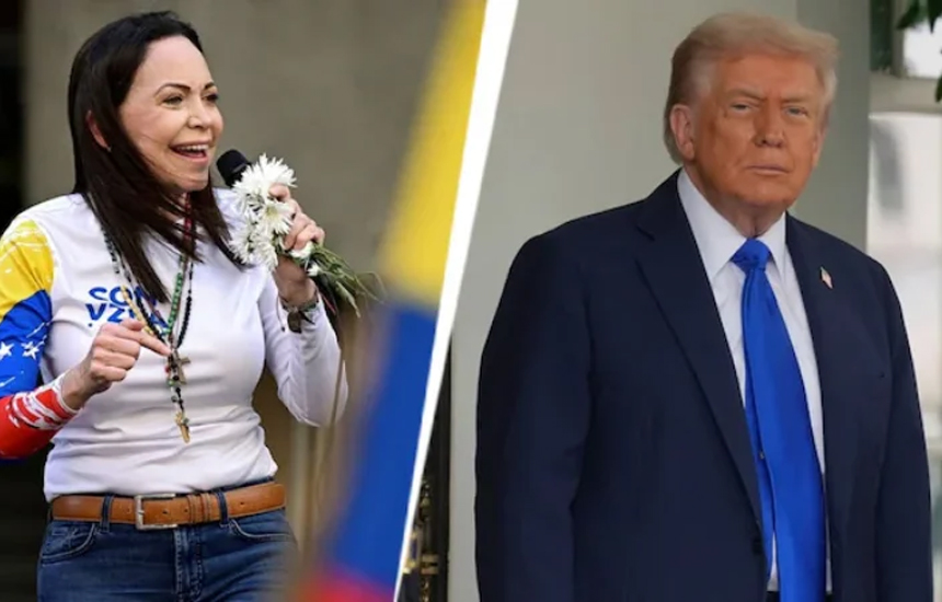 মার্কিন আগ্রাসনের প্রশংসায় মাচাদো, বললেন ট্রাম্প নোবেলের যোগ্য