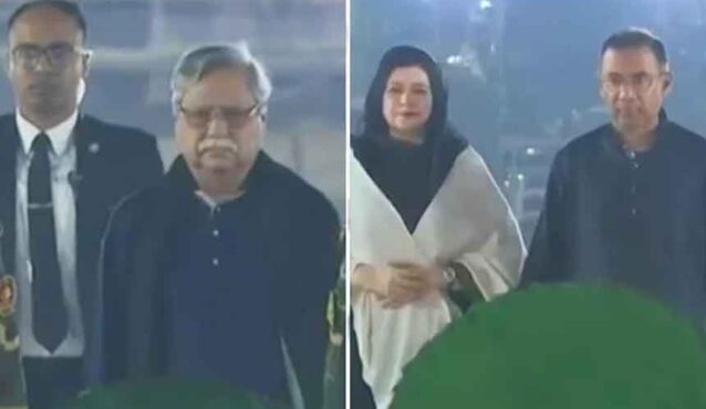 একুশের প্রথম প্রহরে শহীদদের প্রতি শ্রদ্ধা জানালেন রাষ্ট্রপতি ও প্রধানমন্ত্রী