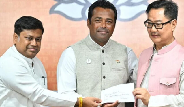 বিজেপিতে যোগ দিলেন টেনিস তারকা লিয়েন্ডার পেজ