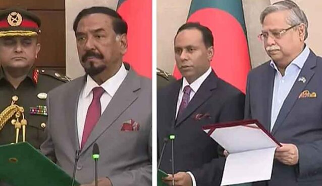 স্পিকার ও ডেপুটি স্পিকারকে শপথ পড়ালেন রাষ্ট্রপতি