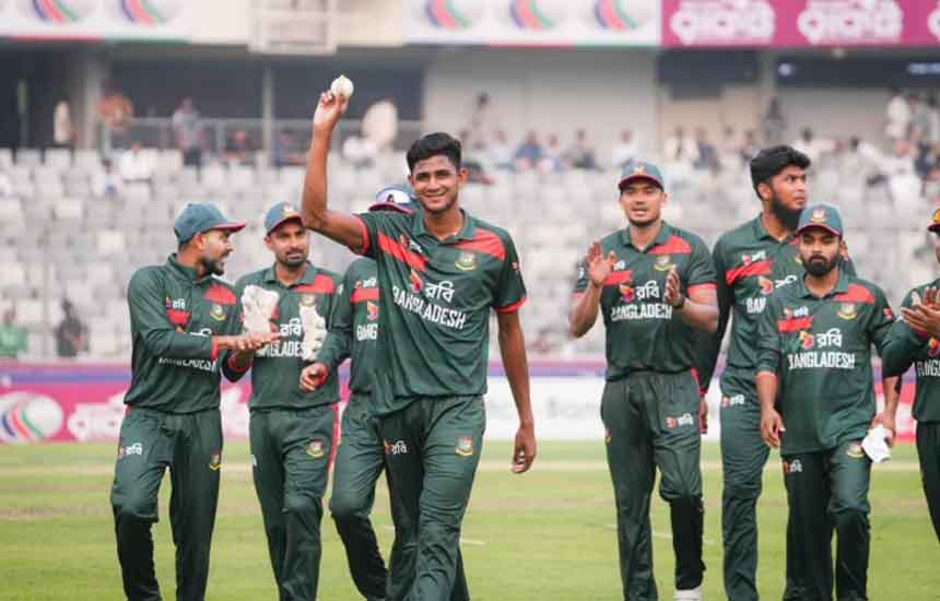 নাহিদের গতি ও তানজিদ ঝড়ে পাকিস্তানকে উড়িয়ে দিল বাংলাদেশ