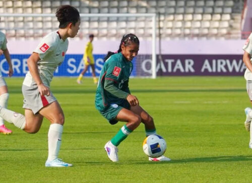 লড়াই করেও চীনের কাছে হারল বাংলাদেশ