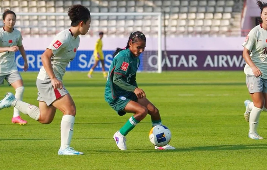 লড়াই করেও চীনের কাছে হারল বাংলাদেশ