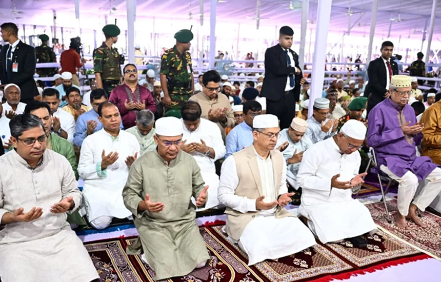জাতীয় ঈদগাহে ঈদুল আজহার প্রধান জামাত অনুষ্ঠিত, অংশ নেন রাষ্ট্রপতি ও প্রধানমন্ত্রী