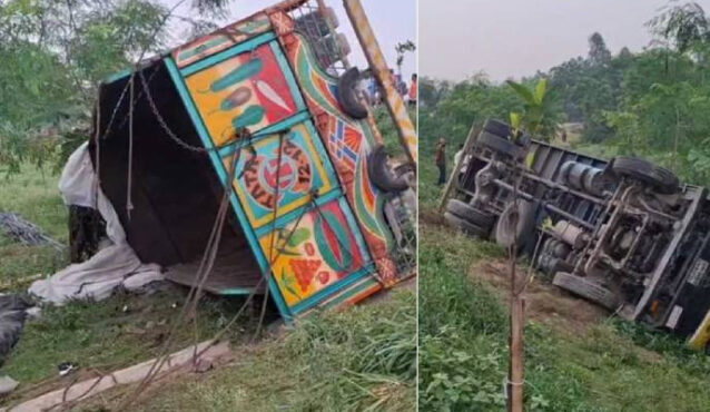 যমুনা সেতুর পূর্বপ্রান্তে ট্রাক উল্টে নিহত ১৭