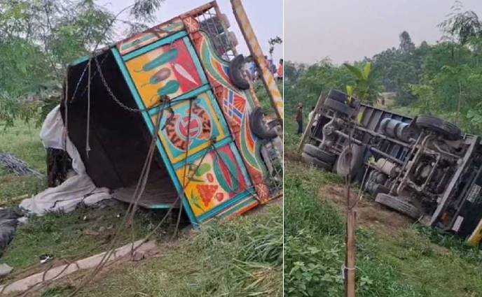 যমুনা সেতুর পূর্বপ্রান্তে ট্রাক উল্টে নিহত ১৭
