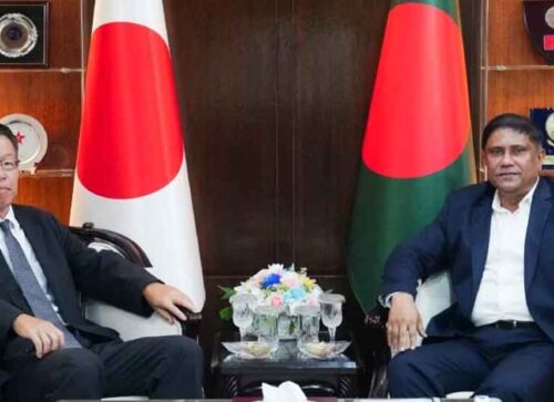 প্রধানমন্ত্রীর প্রতিরক্ষা উপদেষ্টার সঙ্গে জাপানের রাষ্ট্রদূতের সাক্ষাৎ