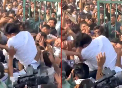 নিজেদের ডাকা বিক্ষোভেই প্রকাশ্যে চড় খেলেন ককরোচ পার্টির প্রতিষ্ঠাতা