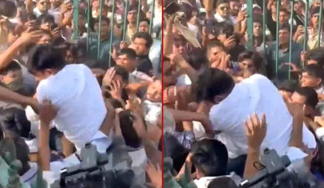 নিজেদের ডাকা বিক্ষোভেই প্রকাশ্যে চড় খেলেন ককরোচ পার্টির প্রতিষ্ঠাতা