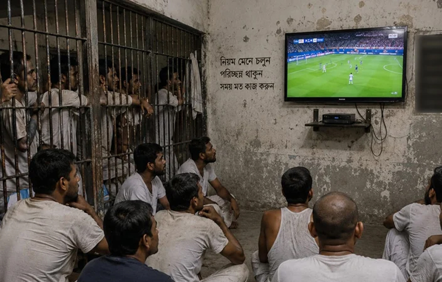 বিশ্বকাপে রাতের ম্যাচ যে কারণে দেখতে পারেন না কারাবন্দিরা