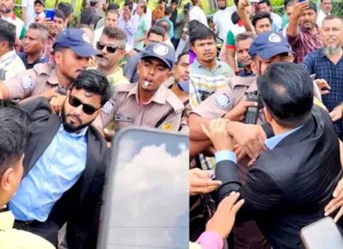 প্রতিমন্ত্রী ইশরাককে ঘিরে উত্তেজনা-ধস্তাধস্তি, বিভ্রান্তি না ছড়ানোর আহ্বান
