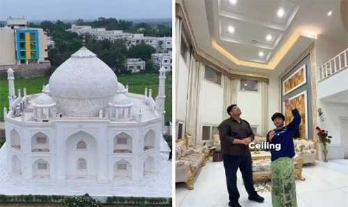 স্ত্রীর ভালোবাসায় নিজের বাড়িকেই বানালেন ‘তাজমহল’