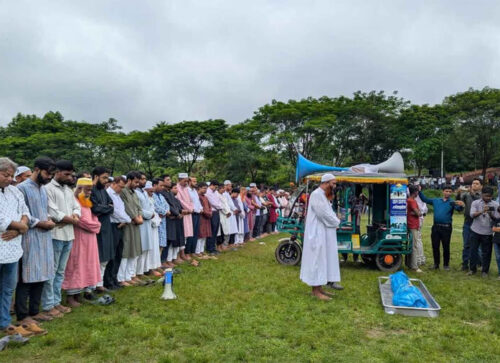 কুবি ক্যাম্পাসে অপ্রতিমের প্রথম জানাজা, শোকে ভারী বিশ্ববিদ্যালয় প্রাঙ্গণ
