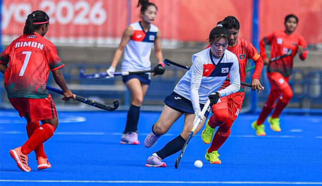 এশিয়ান গেমসে টানা তৃতীয় হার, দক্ষিণ কোরিয়ার কাছে ৮-০ গোলে বিধ্বস্ত বাংলাদেশ