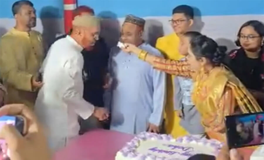 থানার মূল ফটক বন্ধ রেখে ওসির ছেলের জন্মদিন, ভিডিও ভাইরাল